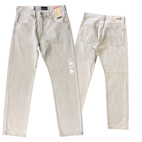 LEVI'S® MEN'S SILVERTAB STRAIGHT Light Gray Stonewash A3666-0002 - Picture 4 of 14